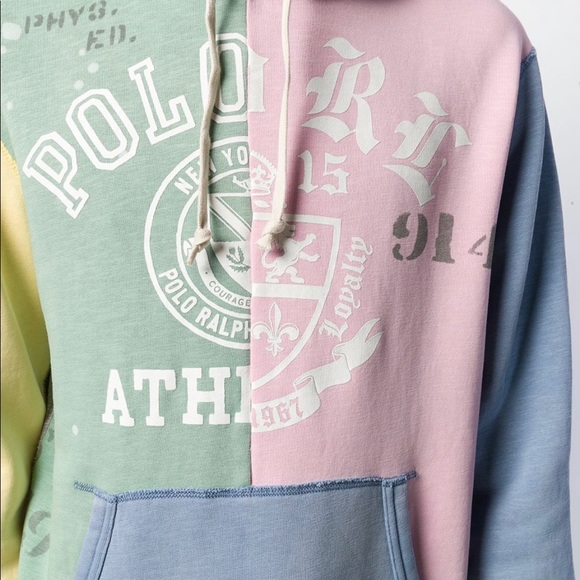 Polo Ralph Lauren Vintage Patchwork Hoodie - Picture 2 of 13
